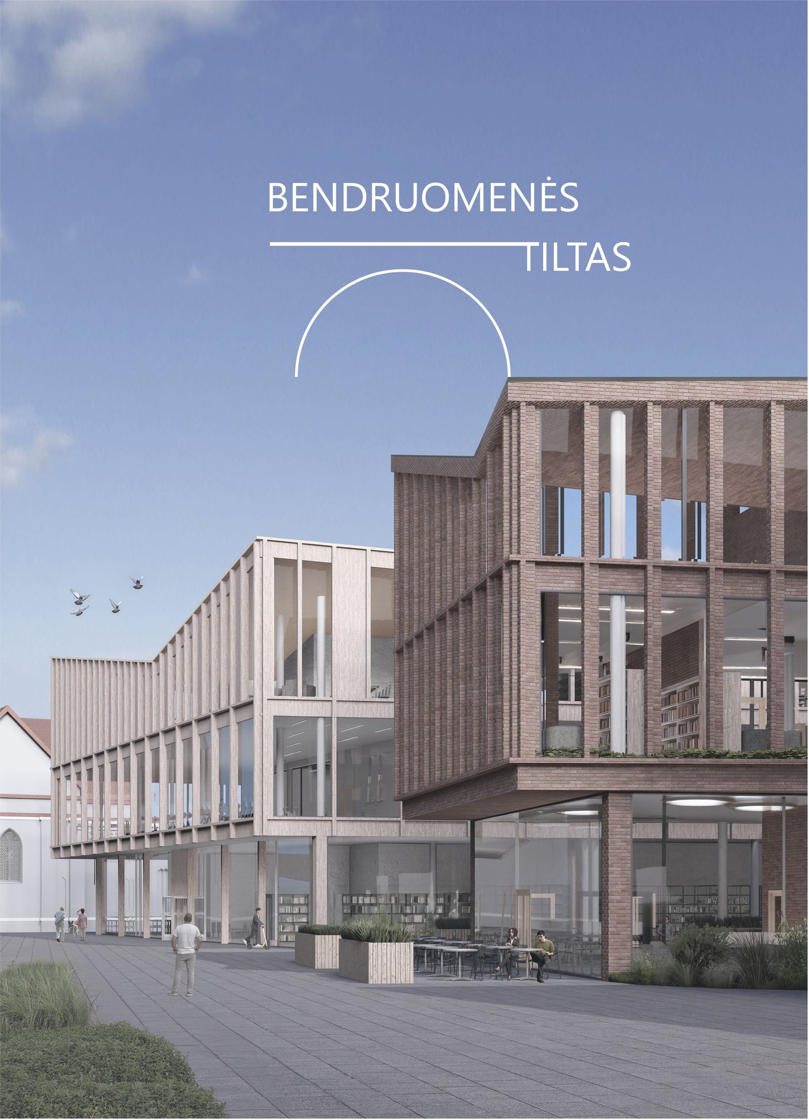 Projekto planšetas — brėžiniai, pjūviai ir vizualizacijos.